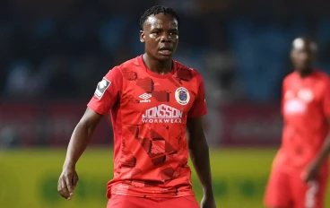 Nokutenda Mangezi of SuperSport United during the Betway Premiership match between Mamelodi Sundowns and SuperSport United at Loftus Versfeld Stadium on September 17, 2024 in Pretoria, South