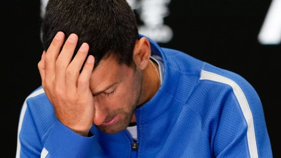 Drama in Rome as Novak Djokovic struck by bottle after beating Corentin Moutet