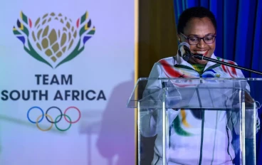 Nozipho Jafta CEO(SASCOC) during the announcement for the 1st selected South African athletes to join Team SA for Paris Olympics 2024 at Olympic House, Melrose on May 15, 2024 in Johannesburg
