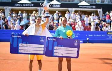 Nuno Borges beats Rafa Nadal at Nordea Open