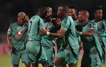 Orlando Pirates celebrate goal vs Sekhukhune United