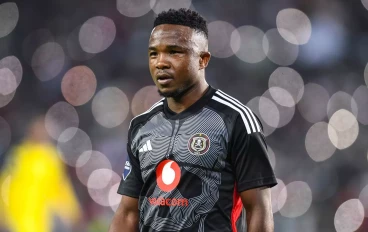 Paseka Mako of Orlando Pirates during the DStv Premiership match between Orlando Pirates and Cape Town City FC at Orlando Stadium on August 29, 2023 in Johannesburg, South Africa.
