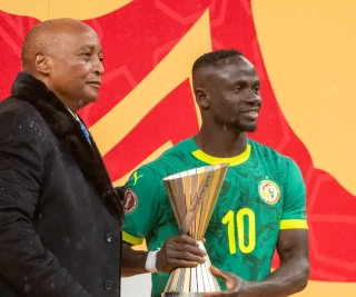 Patrice Motsepe and Sadio Mane