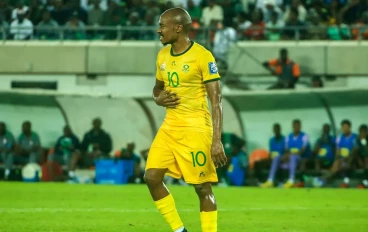 Percy Tau of South Africa during the 2026 FIFA World Cup, Qualifier match between Nigeria and South Africa at Godswill Akpabio Stadium on June 07, 2024 in Uyo, Nigeria.