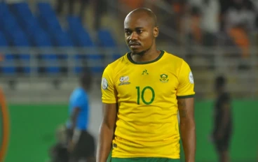 Percy Muzi Tau of South Africa during the TotalEnergies CAF Africa Cup of Nations match between South Africa and Namibia at Stade Amadou Gon Coulibaly on January 21, 2024 in Korhogo, Ivory Co