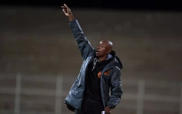 Phuti Mohafe coach of Polokwane City during the DStv Premiership match between Polokwane City and SuperSport United at Old Peter Mokaba Stadium on November 08, 2023 in Polokwane, South Africa