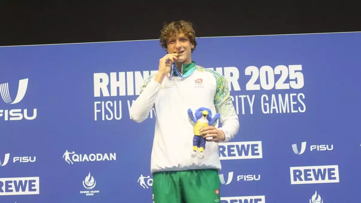 Athletes share triumphs as Team SA shines in swimming at FISU Games