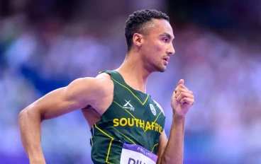 PILLAY Lythe of South Africa in action during the MenÕs 400m Semi Finals on day 11 of the 2024 Paris Olympic Games at Stade de France, Paris, France on August 06, 2024 in Paris, France.