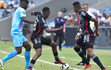 the DStv Premiership match between Orlando Pirates and SuperSport United at Orlando Stadium in May 25, 2024 in Johannesburg, South Africa
