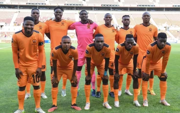 Polokwane City team photo during the DStv Premiership match between Polokwane City and Kaizer Chiefs at Peter Mokaba Stadium on December 09, 2023 in Polokwane, South Africa.