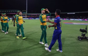 Proteas after beating Nepal at the T20 World Cup