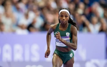 Prudence Sekgodiso of Team South Africa competes during the Women's 800m Round 1 on day seven of the Olympic Games Paris 2024 at Stade de France on August 2, 2024 in Paris, France.