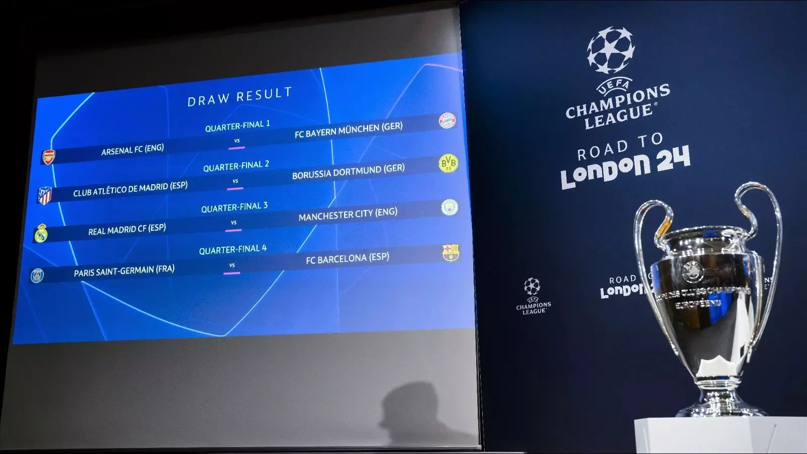 Semi final draw store champions league