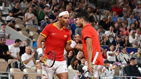 Rafael Nadal and Carlos Alcaraz keep Olympic doubles medal hopes alive