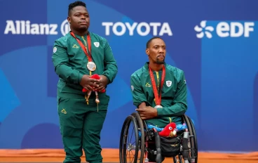 Team SA wheelchair duo David Ramphadi and Lucas Sithole