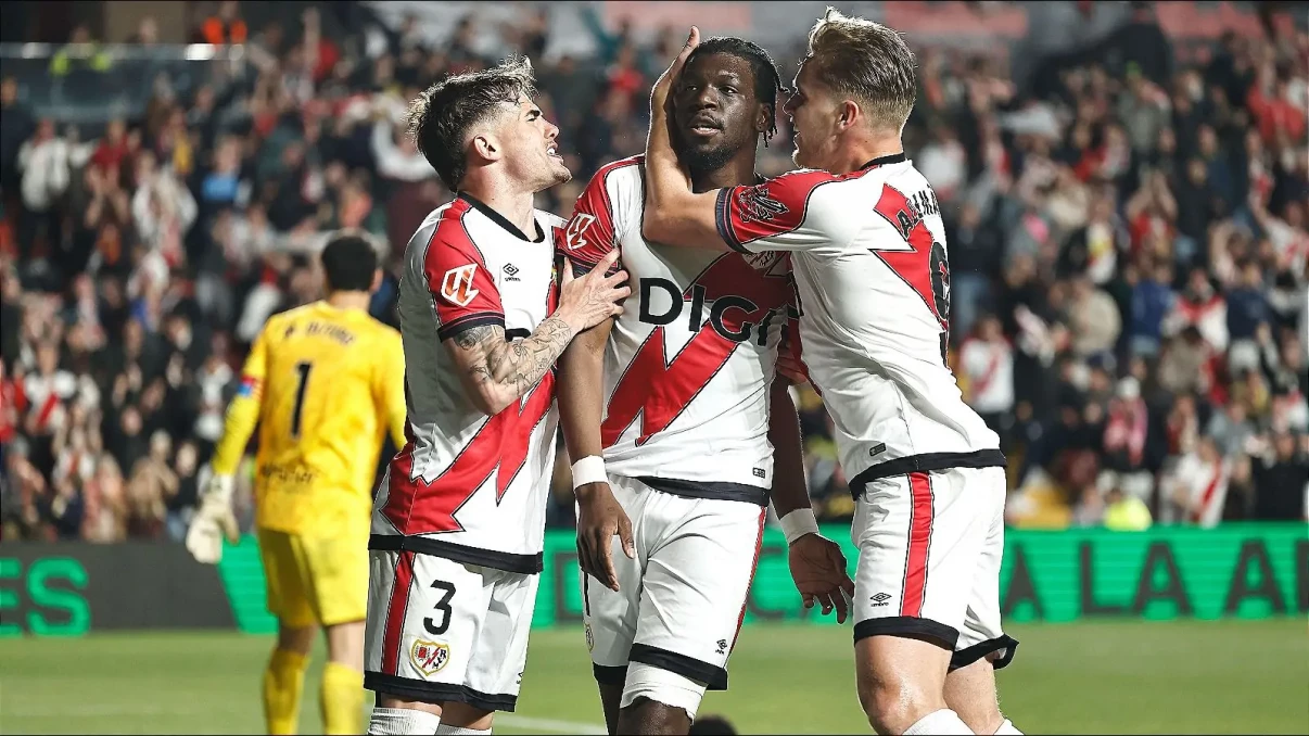 Super-sub Randy Nteka scores late as Rayo Vallecano take control of La Liga relegation fight Super-sub Randy Nteka scores late as Rayo Vallecano take control of La Liga relegation fight