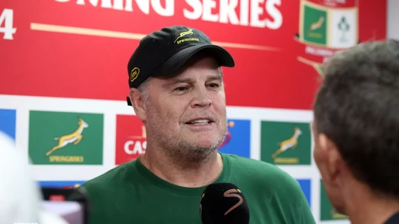 Erasmus reflects on Springboks' loss: 'We can't make excuses for our first half'