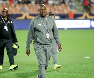 Raymond Mdaka (Coach ) of South Africa ahead of the U20 CAF Africa Cup of Nations match between Egypt and South Africa at Cairo International Stadium on April 27, 2025 in Cairo, Egypt.