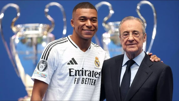 Real Madrid welcome superstar Kylian Mbappe at Bernabeu Stadium