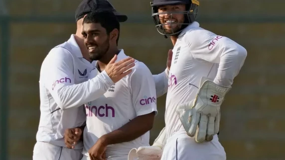 Rehan Ahmed with historic five-wicket haul as England chase Test series clean sweep