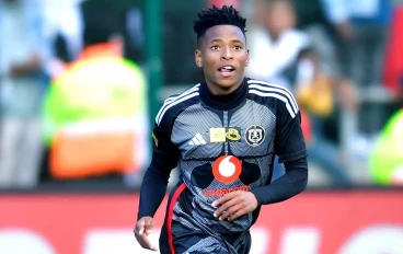 Relebohile Mofokeng of Orlando Pirates during the MTN8 semi final, 1st leg match between Stellenbosch FC and Orlando Pirates at Athlone Stadium on September 03, 2023 in Cape Town, South Afric