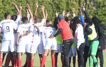 Richmond United women's team during the Hollywoodbets Super League