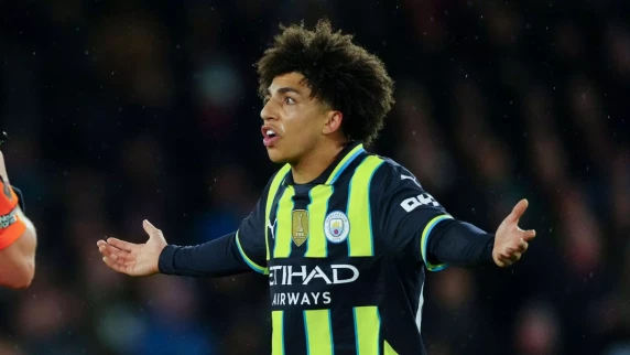 Man City's Rico Lewis to miss Man Utd clash due to red card