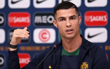 Portugal forward Cristiano Ronaldo addresses media at FIFA World Cup Qatar on 21 November 2022