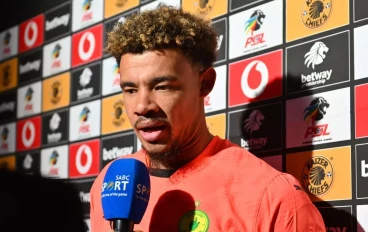 Ronwen Williams of Mamelodi Sundowns, man of the match during the Betway Premiership match between Kaizer Chiefs and Mamelodi Sundowns at FNB Stadium on September 28, 2024 in Johannesburg, So