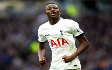 Tottenham Hotspur's Pape Matar Sarr celebrates