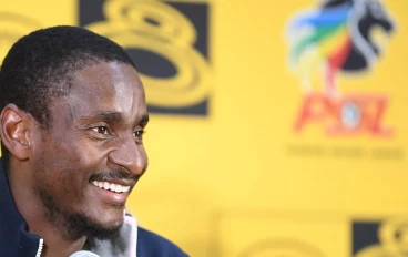 Mamelodi Sundowns coach Rulani Mokwena during the MTN8 semi final press conference at PSL Headquarters on September 21, 2023 in Johannesburg, South Africa.