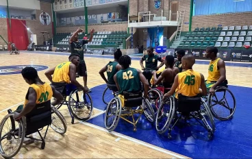 SA U23 Men's Wheelchair Basketball team