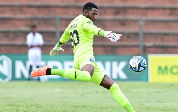 Salim Magoola of Richards Bay FC during the Nedbank Cup, Last 16 match between Richards Bay FC v SuperSport United at King Zwelithini Stadium in Durban on March 16, 2024 in Durban, South Afri