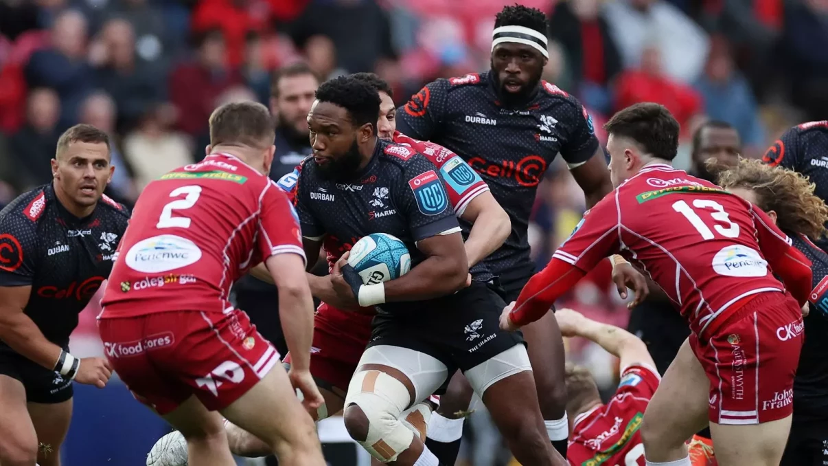 Sharks grind out victory in error-strewn URC clash with Scarlets