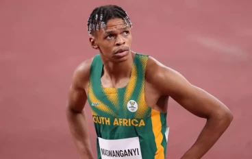 South African sprinter Shaun Maswangayi