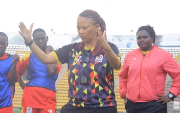 Uganda women's national team coach Sheryl Botes