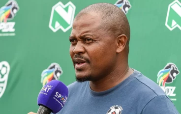 Simo Dladla, head coach of Maritzburg United during the Nedbank Cup, Last 32 match between Maritzburg United and Paarl United at Princess Magogo Stadium on February 25, 2024 in Durban, South