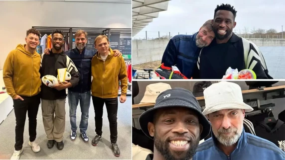 Siya Kolisi hooks up with good friend Jurgen Klopp, meets NFL star Patrick Mahomes