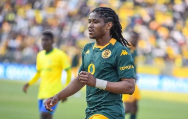 Siyethemba Sithebe during the DStv Premiership match between Mamelodi Sundowns and Kaizer Chiefs at Lucas Moripe Stadium on August 09, 2023 in Pretoria, South Africa.