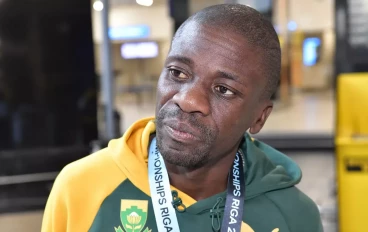 South African marathon runner Stephen Mokoka
