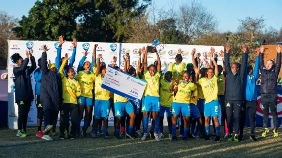 Sundowns Ladies forward strikes gold with young ones