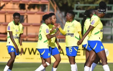 Mamelodi Sundowns Ladies celebrate