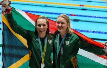 SA swimmers Tatjana Schoenmaker and Kaylene Corbett