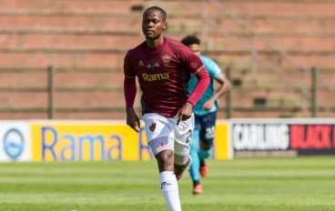 Thabo Moloisane of Stellenbosch FC during the Carling Knockout, semi-final match between Richards Bay and Stellenbosch FC at King Zwelithini Stadium on December 02, 2023 in Durban, South Afri