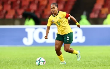 Thalea Lauren Smidt (c) of South Africa during the Hollywoodbets COSAFA Women's Championship match between South Africa and Namibia at Nelson Mandela Bay Stadium on October 22, 2024 in Gqeber