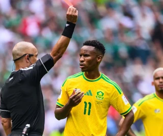 Themba Zwane Red Card