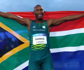 Three-time South African 200m champion Sinesipho Dambile