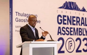 SAFPU president Thulaganyo Gaoshubelwe