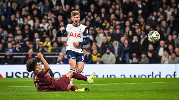 Timo Werner's early strike sends Spurs past Man City in Carabao clash