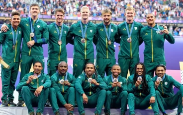 Springbok Sevens in Paris after clinching Bronze at the 2024 Olympics